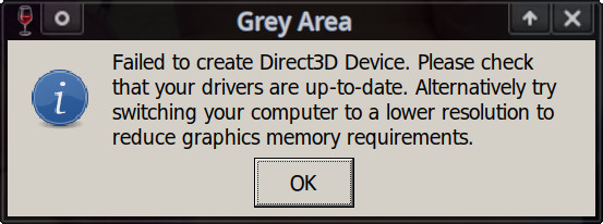 failed to create directx 11 device