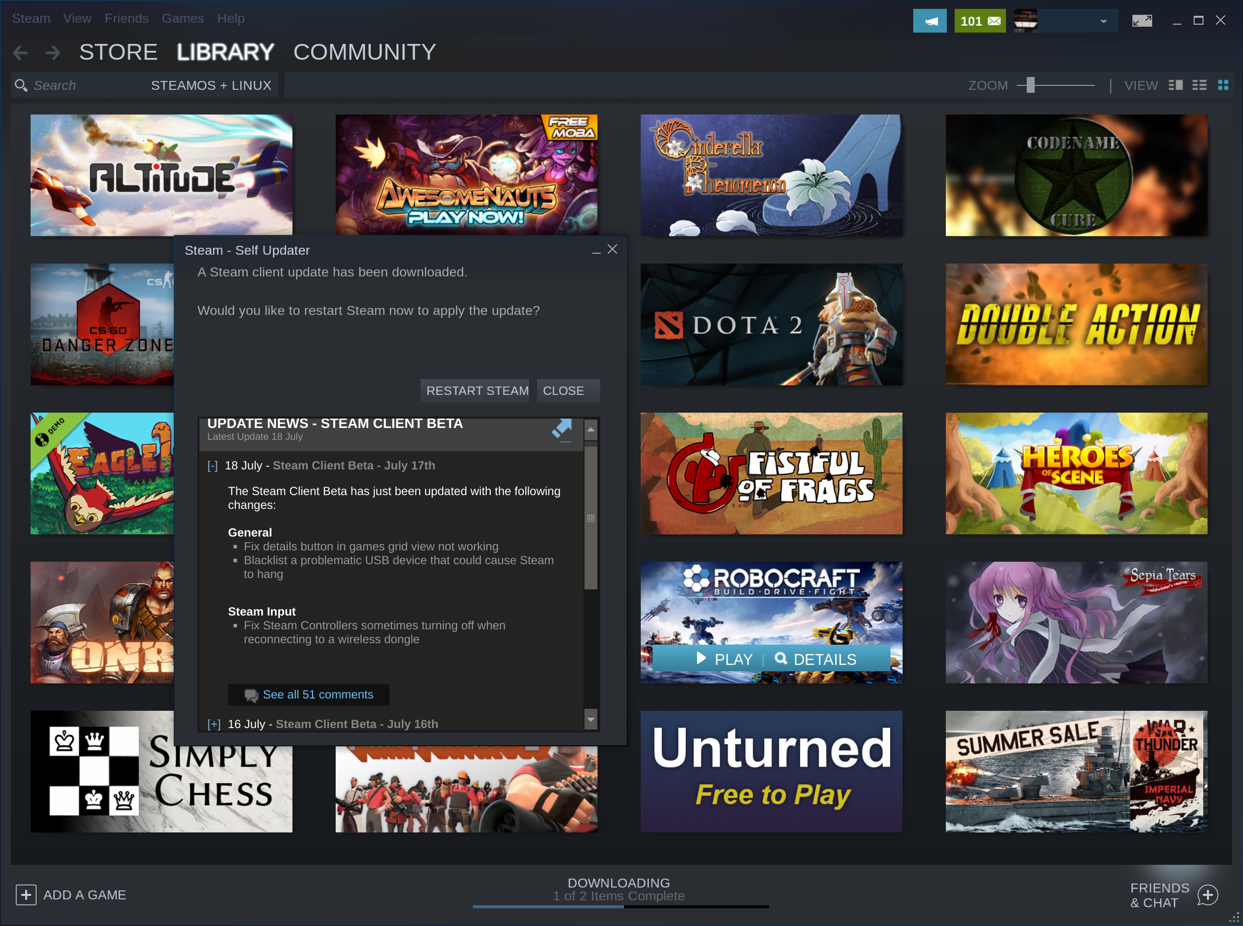 Latest Steam Client Update Improves Steam Overlay for CS2 and Other Games  on Linux - 9to5Linux