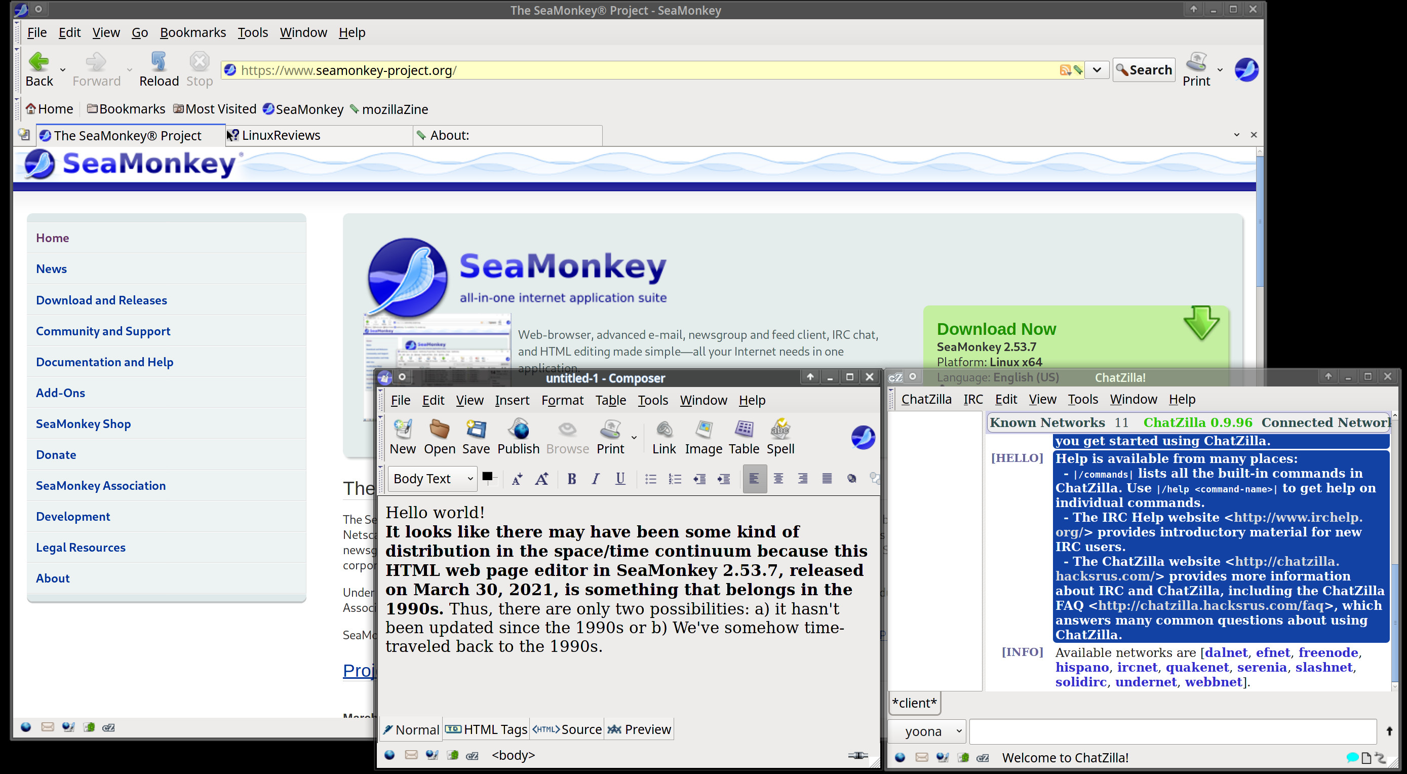 Mozilla SeaMonkey 2.53.17 for windows download free