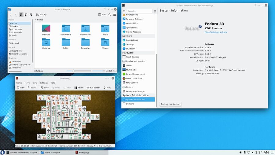 KDE Plasma On Fedora 33.jpg