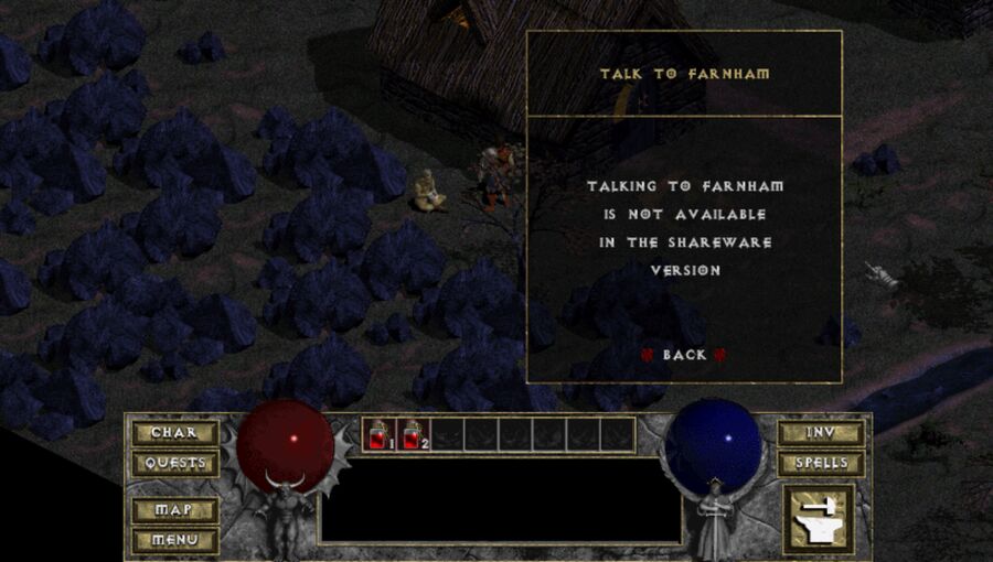 Diablo On Linux In DevilutionX 1.2 No-No-talking to Farnham.jpg