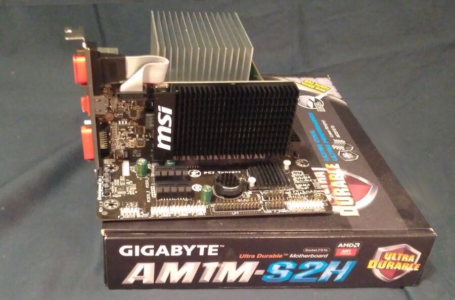 MSI NVidia GT710 GPU on Gigabyte AM1M-S2H motherboard.jpg