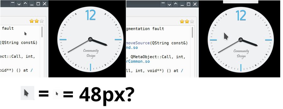 Wonderful KDE mouse pointer consistency Qt 5.15.1 KDE Frameworks 5.73.0.jpg