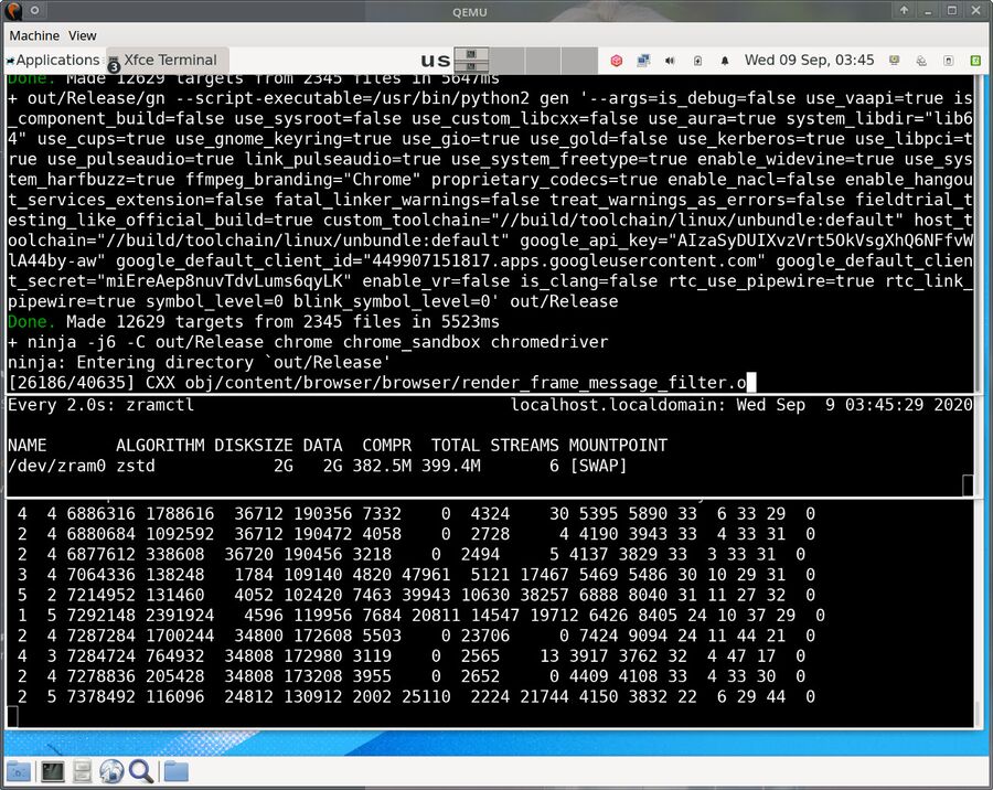 Chromium Compile In VM With 8 GiB memory and 2GiB zram swap-01.jpg