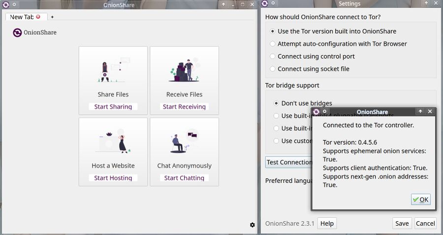 Onionshare-2.3.1-with-configuration-options.jpg